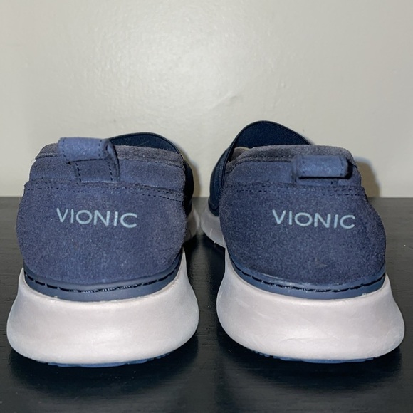 VIONIC Kristi Navy Suede Slip on Loafers.  Size 8. - Picture 3 of 10
